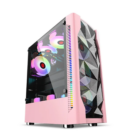 Desktop PC Case – Compatible with Large &amp; Medium Motherboards, Under-Mount Power Supply