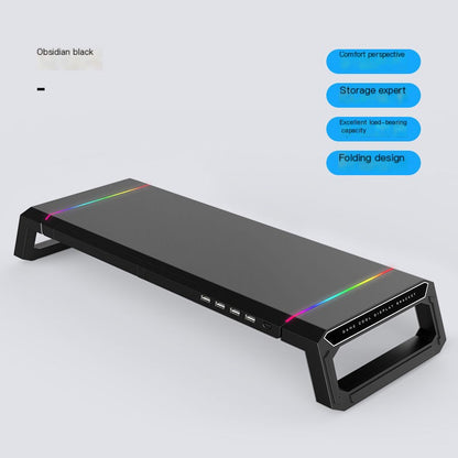 Multi-Functional Computer Monitor Stand with USB Hub