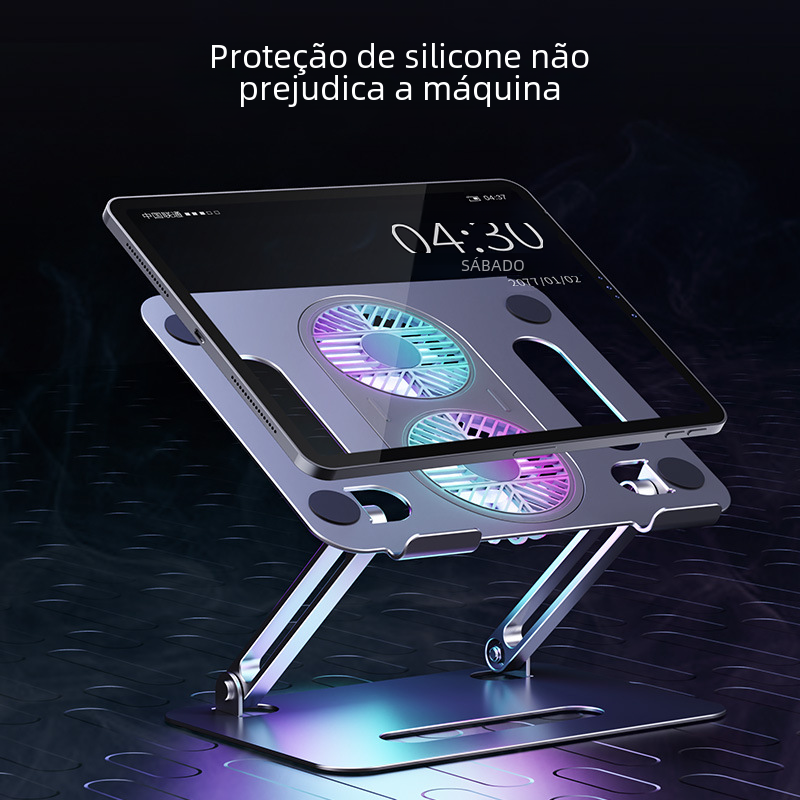 Laptop Stand with Height Adjustment and Cooling Feature