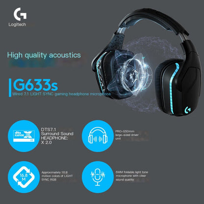 Logitech G633s Wired Gaming Headset with Microphone